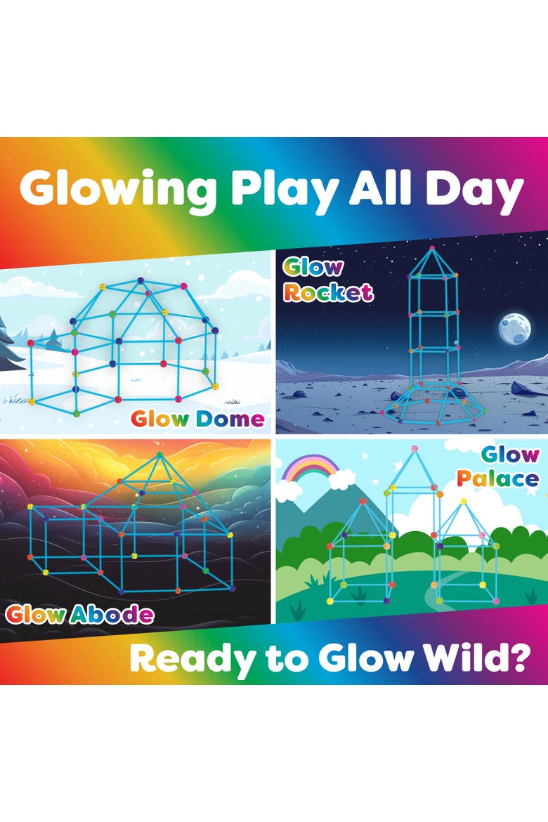 Forts Rainbow Construction Set, Alternate, color, Multicolor