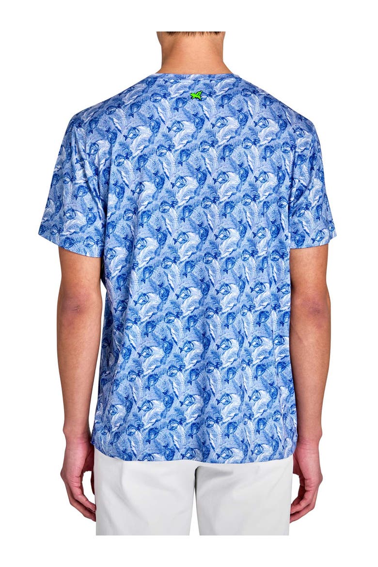 Regular Fit Fish Headphones Recycled Performance Golf T-Shirt, Alternate, color, NAVY