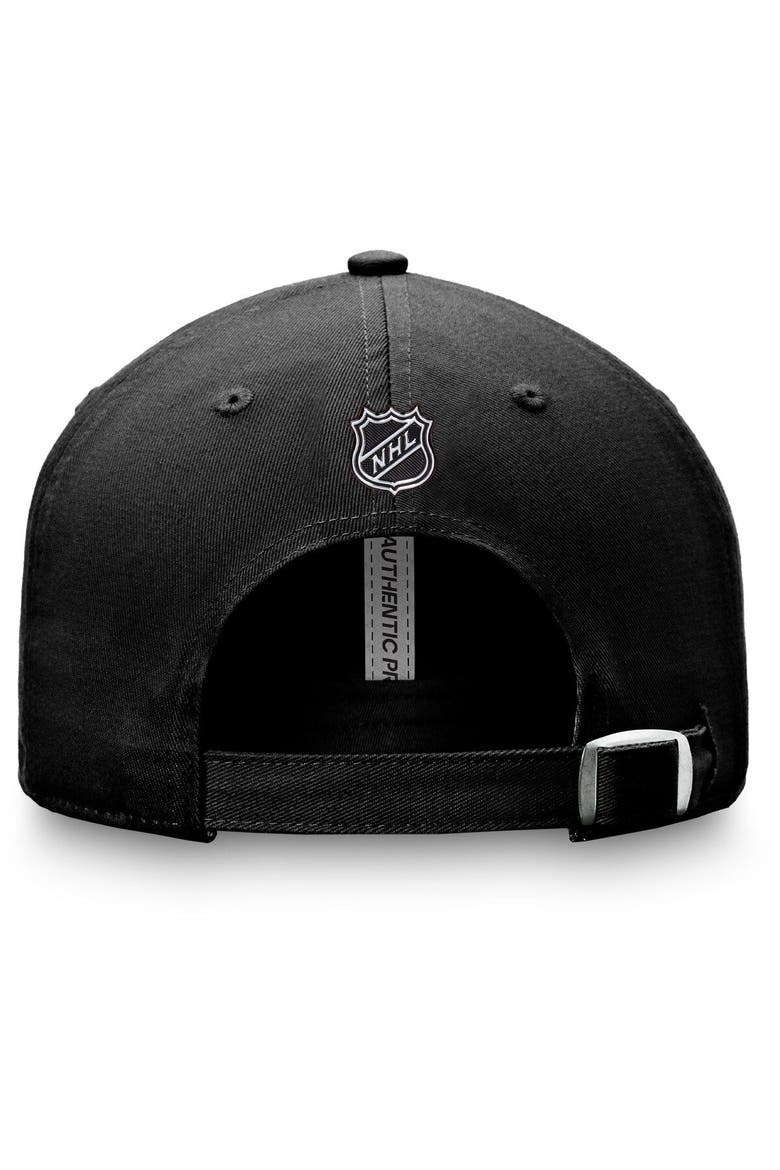 Men's Fanatics Branded Black Philadelphia Flyers Authentic Pro Rink Adjustable Hat, Alternate, color, Black