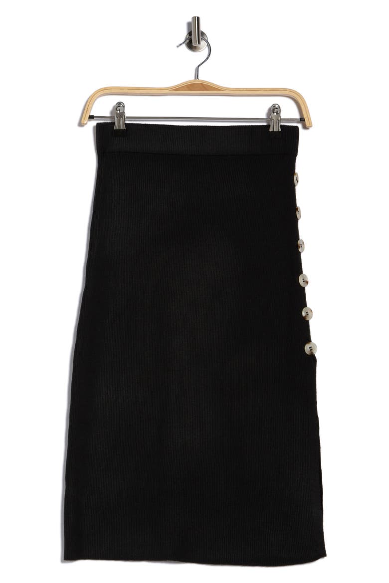 Caralea Midi Skirt, Alternate, color, BLACK