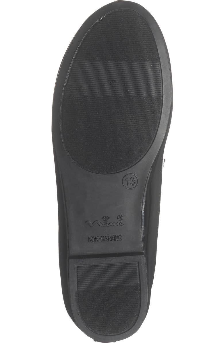 Nina Kids' Izzy Mary Jane Flat, Alternate, color, Black Patent