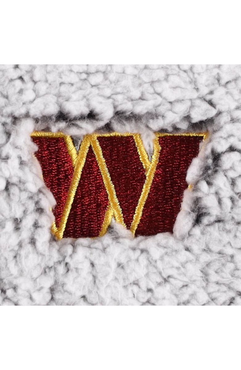 G-III 4HER BY CARL BANKS Women's G-III 4Her by Carl Banks Gray Washington Commanders Sherpa Quarter-Zip Jacket, Alternate, color,