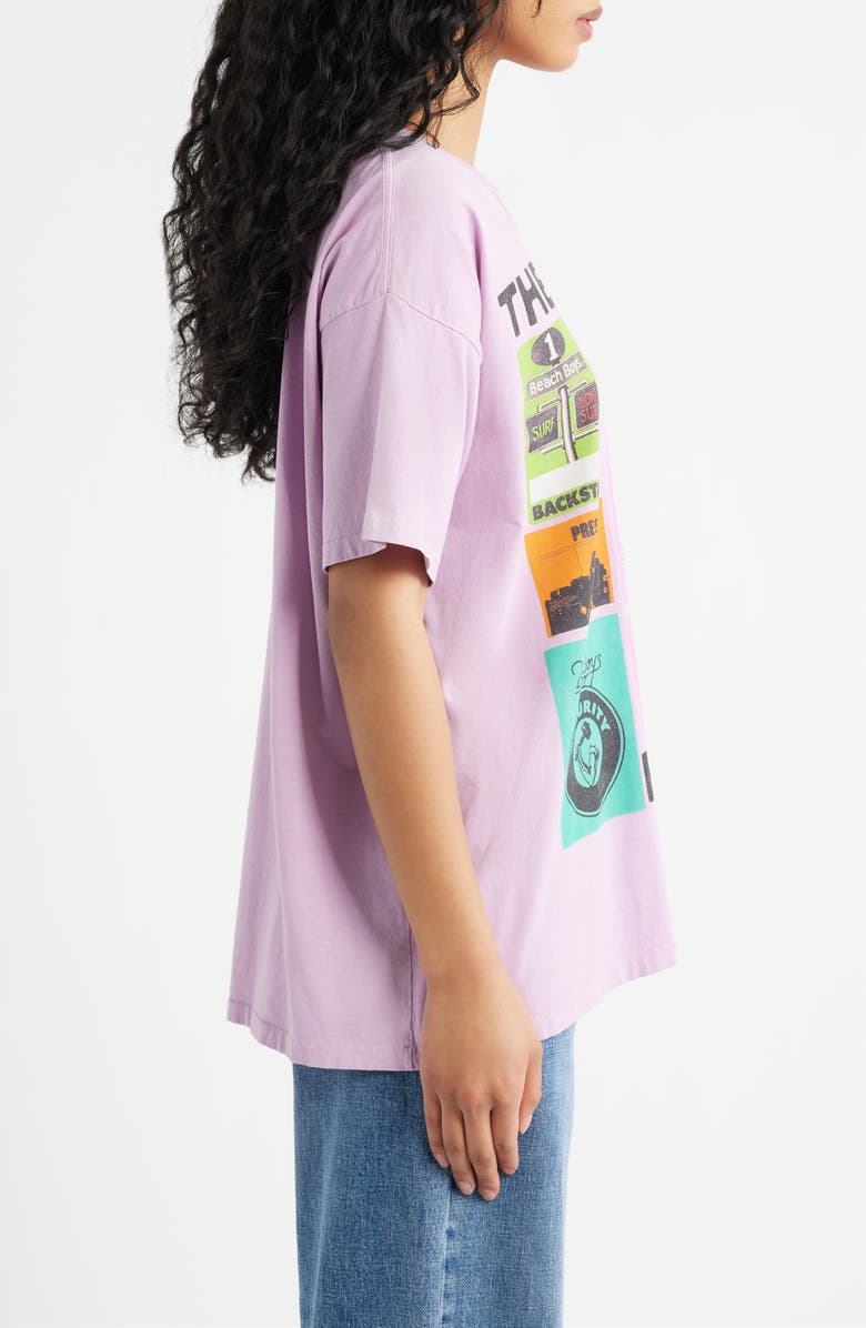 Daydreamer The Beach Boys Stage Merch Graphic T-Shirt, Alternate, color, Hazy Orchid