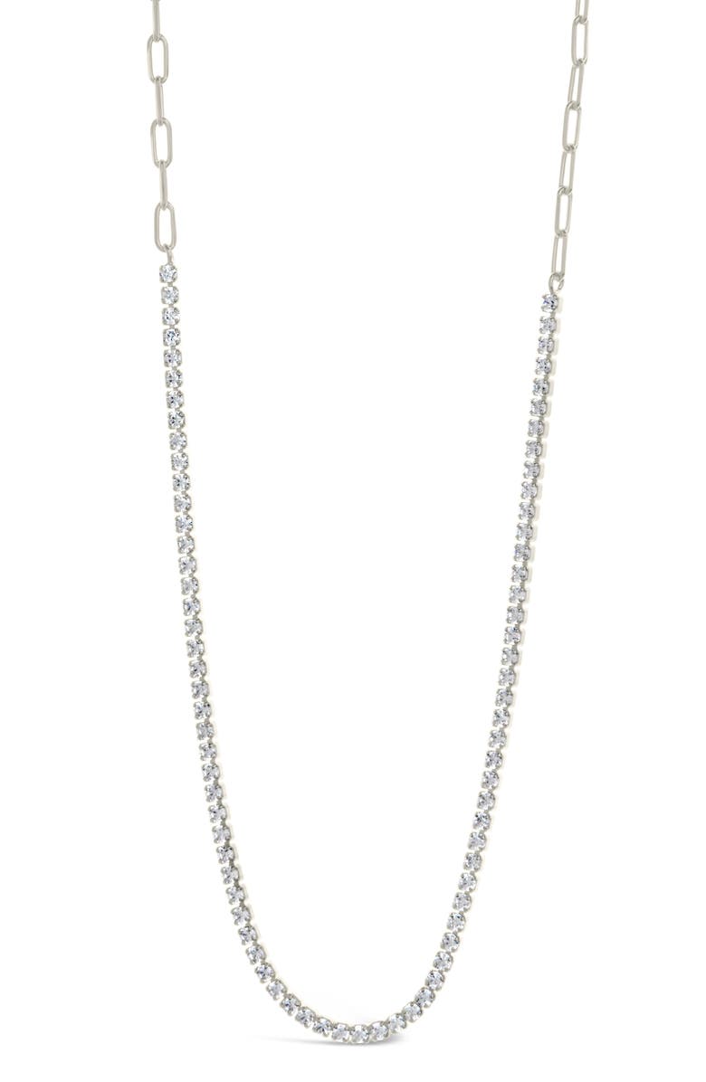 Sterling Forever Dani Chain Necklace, Main, color, Silver