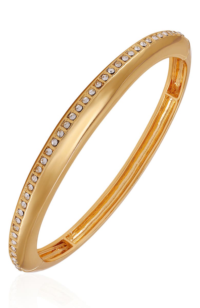 Vince Camuto Crystal Stretch Bracelet, Main, color, Goldtone