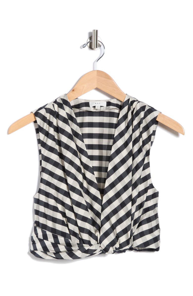 A.L.C. Brooklyn Top, Main, color, Black/ Tan