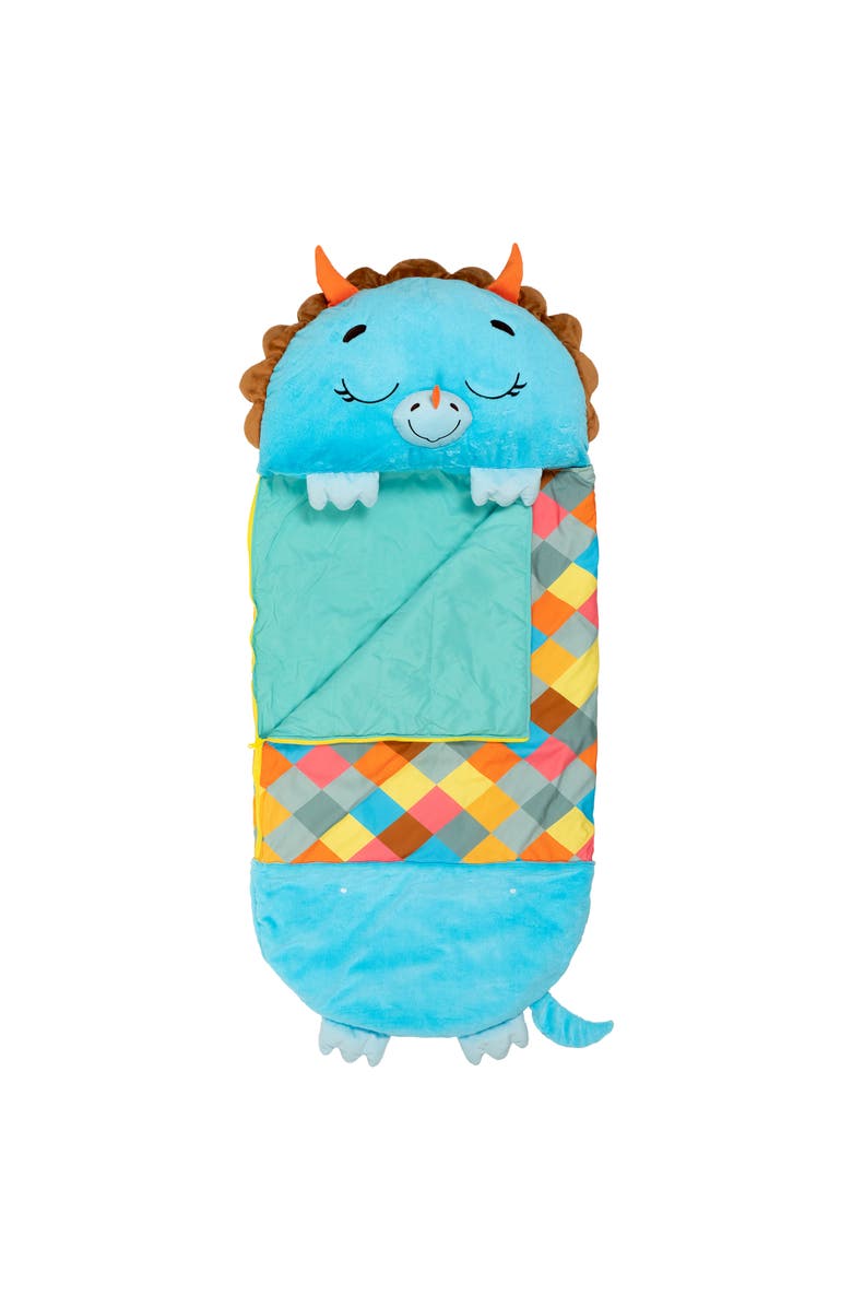 Happy Nappers Pillow & Sleepy Sack Medium Triceratops Timmy, 54 inch x 20 inch, Main, color, Multicolored