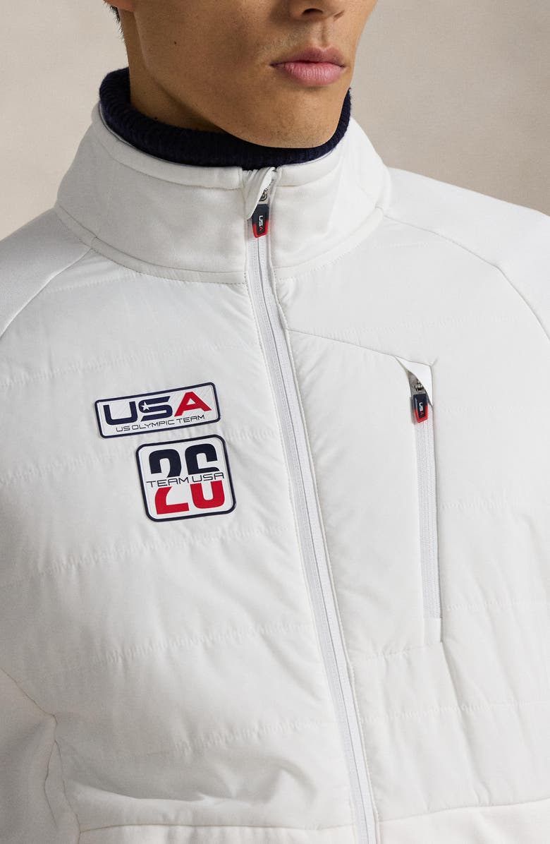Polo Ralph Lauren Team USA Hybrid Jacket, Alternate, color, Ceramic White