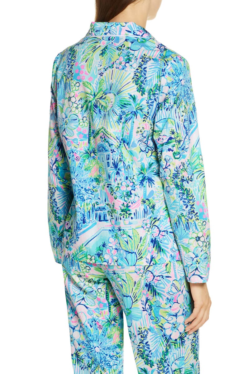 Lilly Pulitzer<sup>®</sup> Woven Pajama Top, Alternate, color,