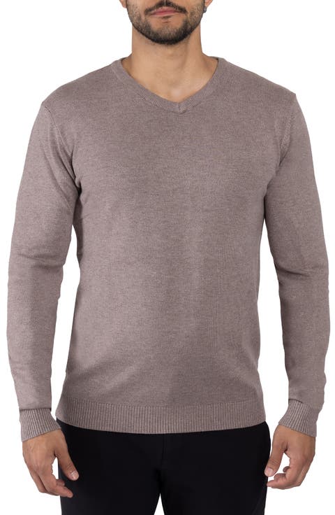 V-Neck Rib Knit Sweater