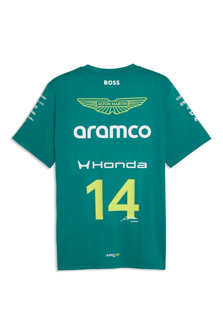 x AMF1 Fernando Alonso Replica Performance Graphic T-Shirt, Alternate, color, GREEN LUX