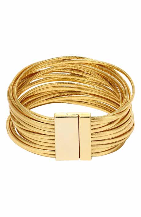 Multistrand Faux Leather Bracelet