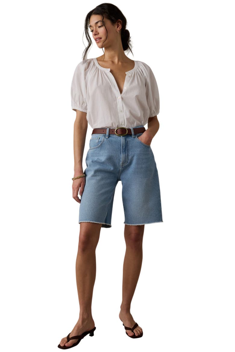 Boyfriend Cutoff Denim Shorts, Alternate, color, BAY DRIFT WASH