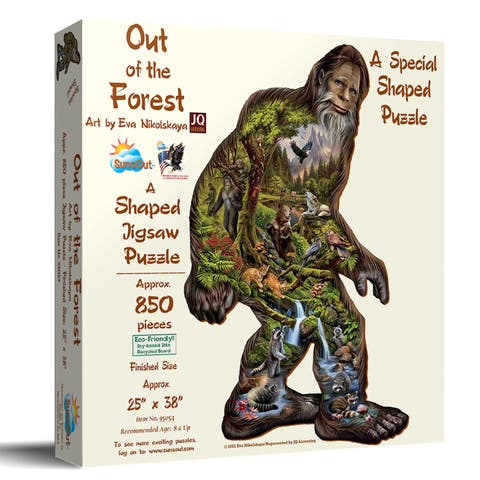 Out of the Forest 850 piece Jigsaw Puzzle for Adults Special Shape