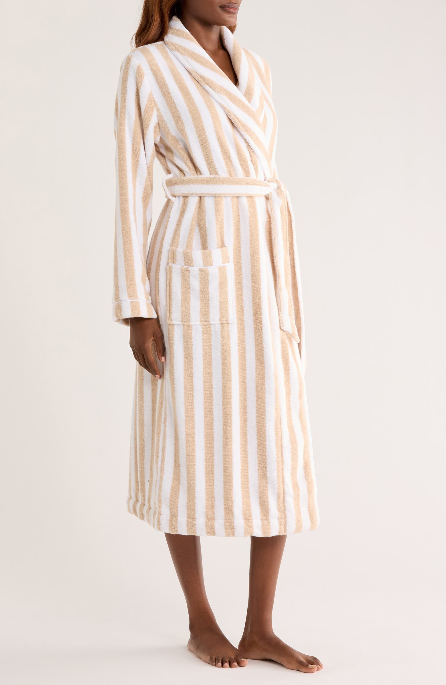 Nordstrom Stripe Hydrocotton Terry Robe | Nordstrom