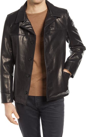 Schott NYC Cowhide Leather Car Coat | Nordstrom Schott NYC Cowhide Leather Car Coat | Nordstrom