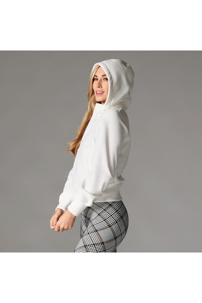 Embrace Fleece Hoodie, Alternate, color, COCONUT