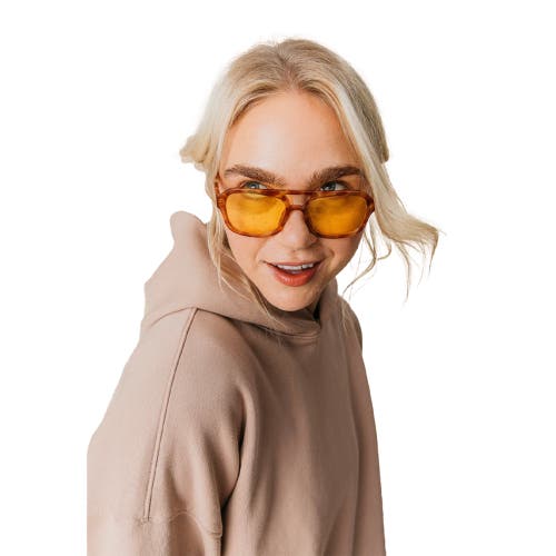 Ocio Organic Cotton Teddy Oversized Hoodie In Brown