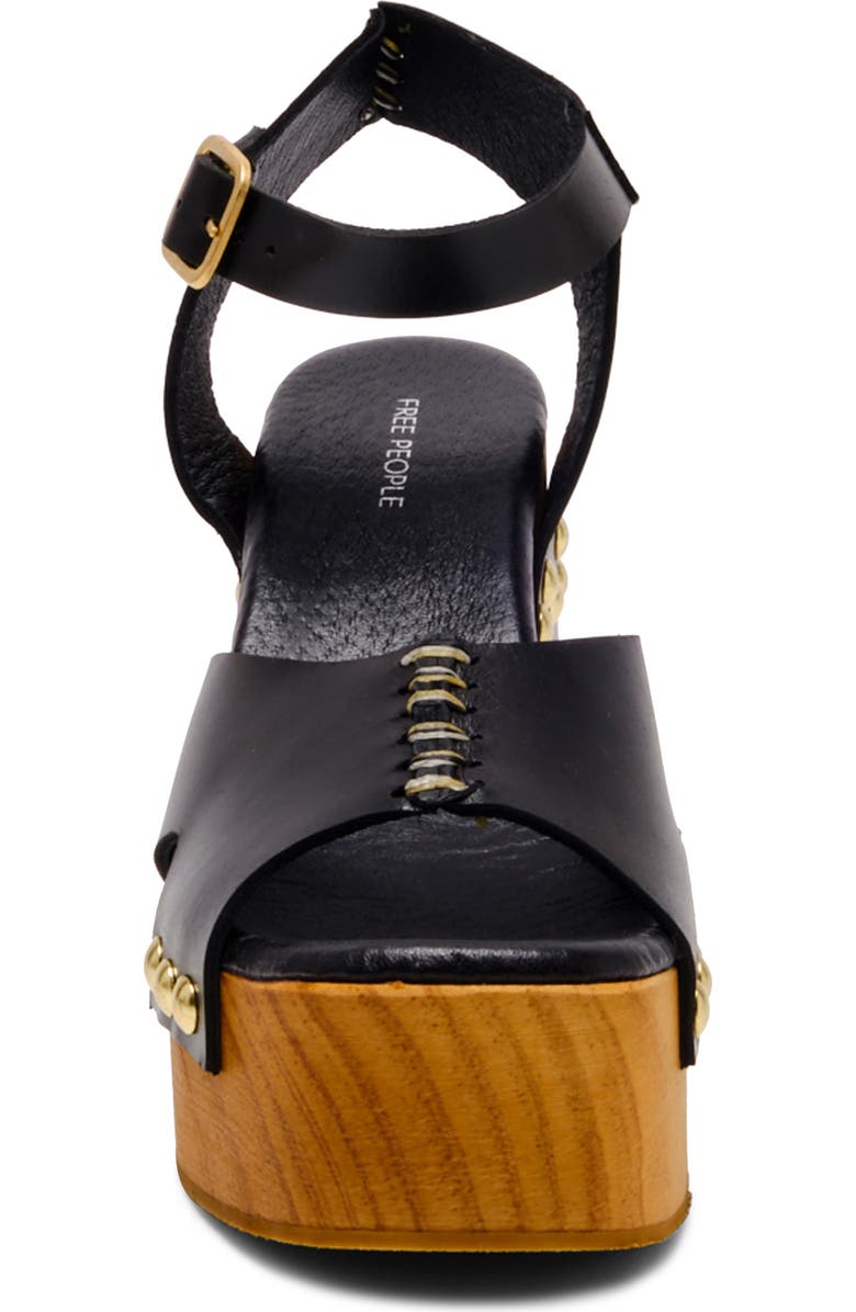 Free People Cecily Ankle Strap Platform Sandal, Alternate, color, Black