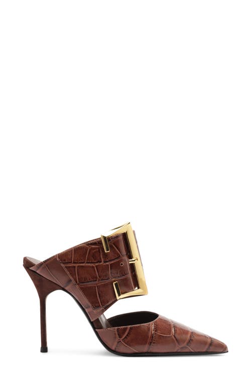 Schutz Beatrix Pointed Toe Mule In Brown