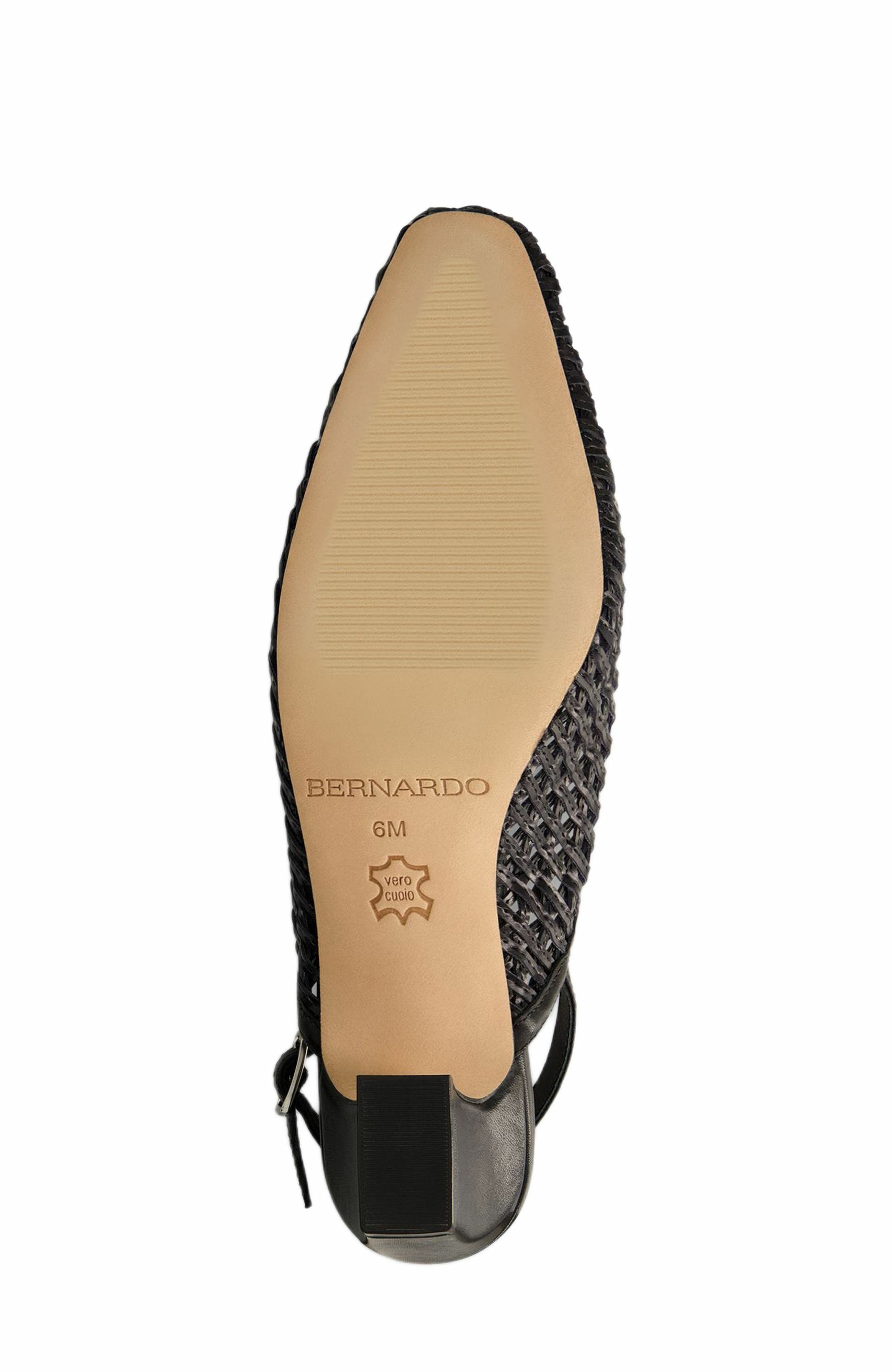 Bernardo Footwear Athena Woven Slingback Pump, Alternate, color, 