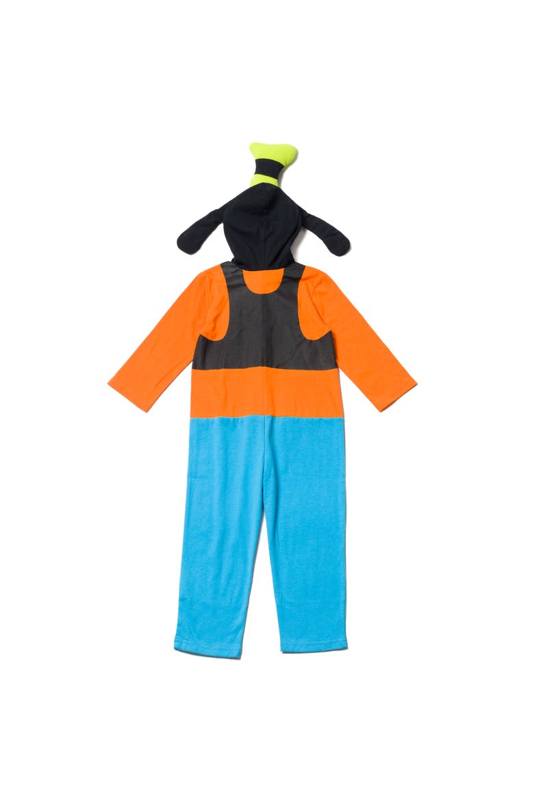 Mickey Mouse Cosplay Hooded One Piece, Alternate, color, Goofy Orange Blue