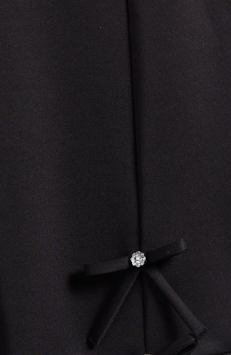 Iris & Ivy Kids' Flippy Knit Bow Dress, Alternate, color, Black