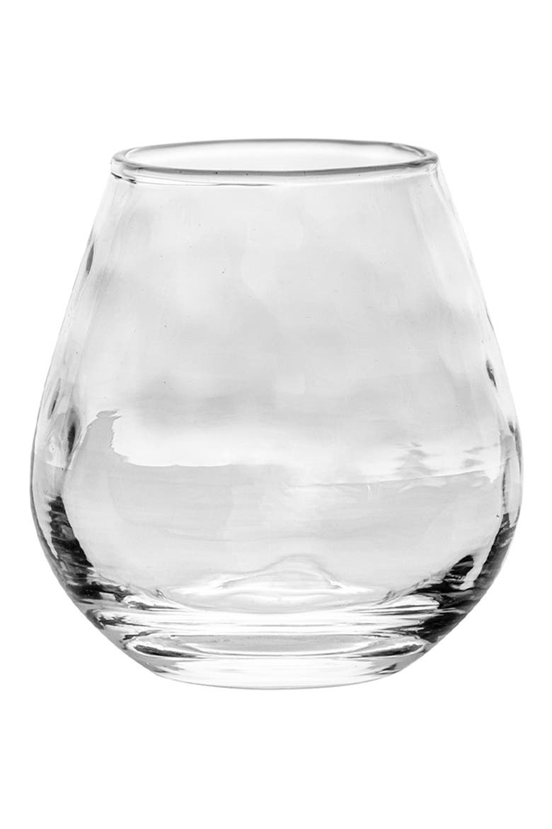 Puro Stemless Red Wine Glass, Main, color, CLEAR