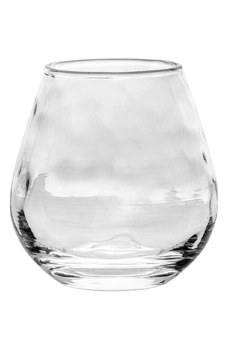 Juliska Puro Stemless Red Wine Glass, Main, color, Clear