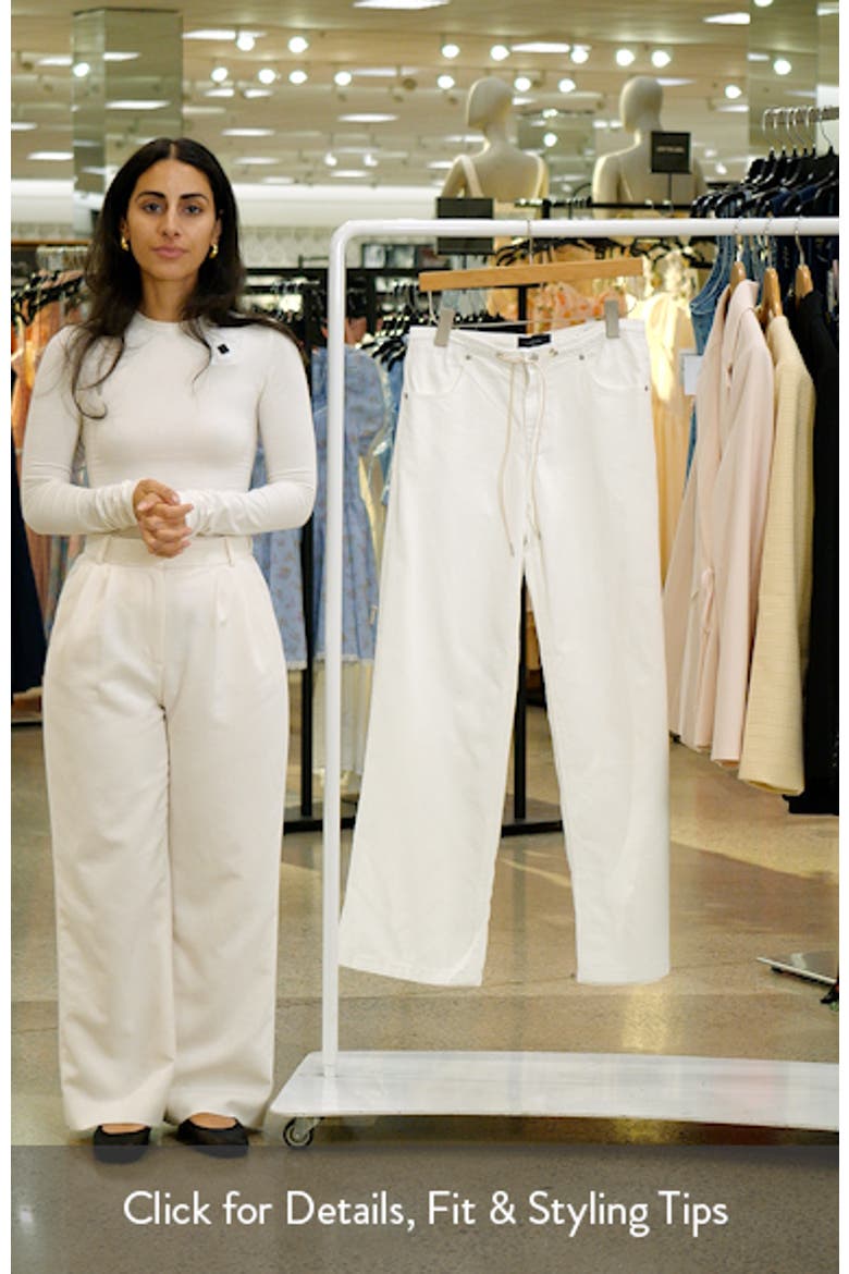 Lia Drawstring Wide Leg Jeans video