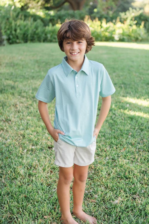LILA AND HAYES LILA AND HAYES WILL BOYS' GOLF POLO SHIRT BY LH SPORT 