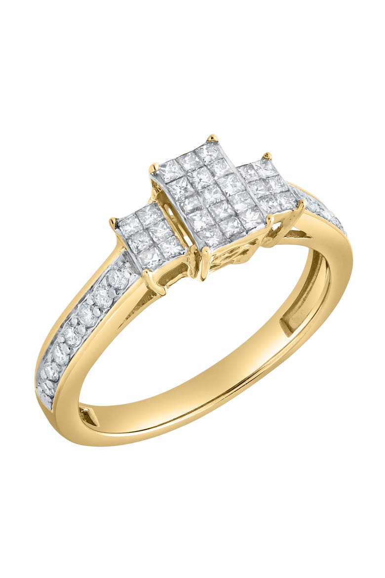 Lumetra 0.55 Ct 10K Gold Diamond Ring, Alternate, color, 10K White Gold