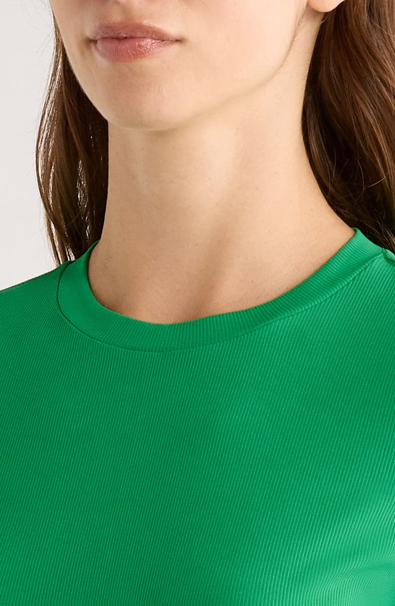 G/FORE Tech Golf UPF 50+ Rib T-Shirt, Alternate, color, Clover