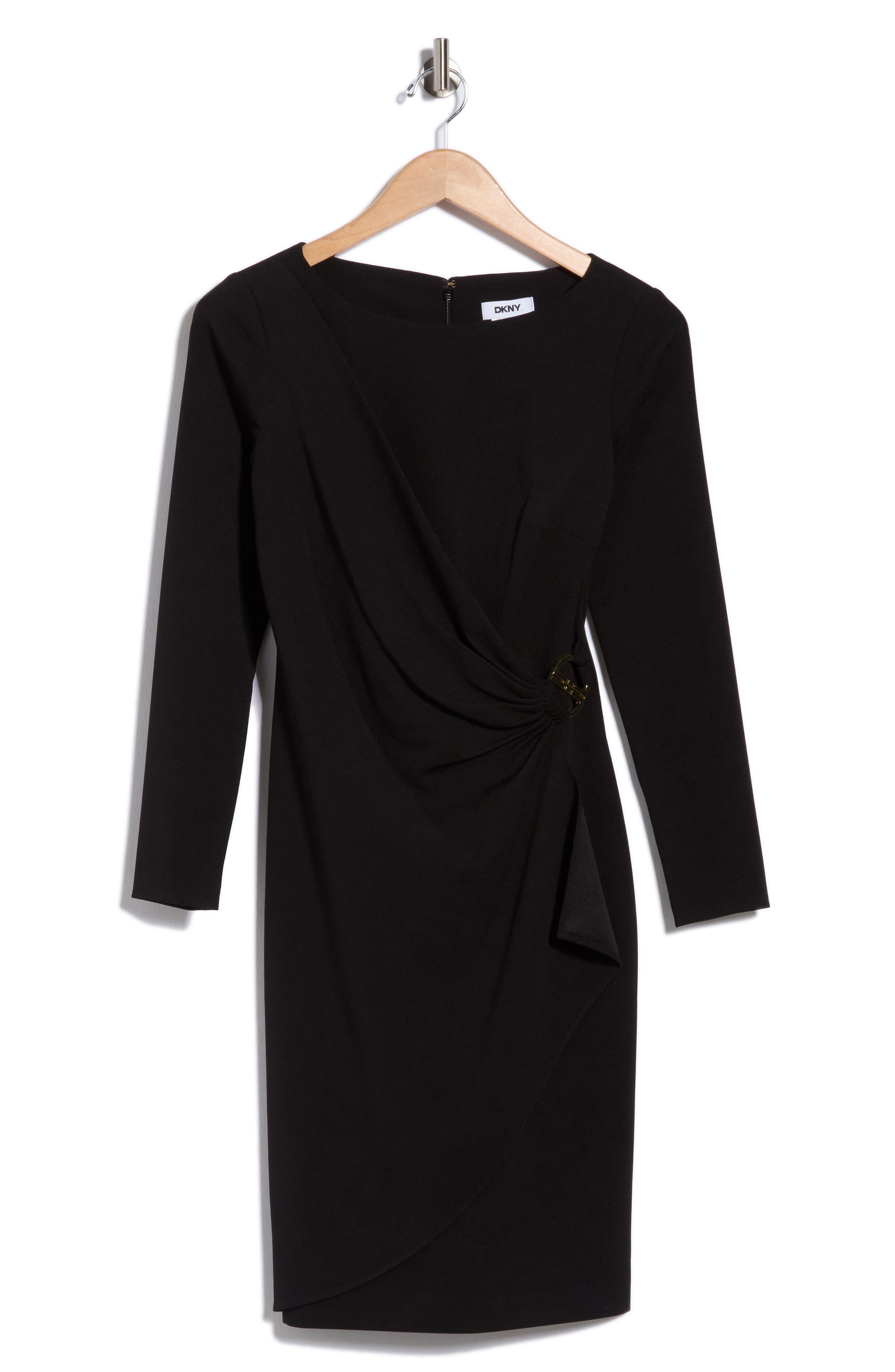 Ruched Long Sleeve Sheath Dress