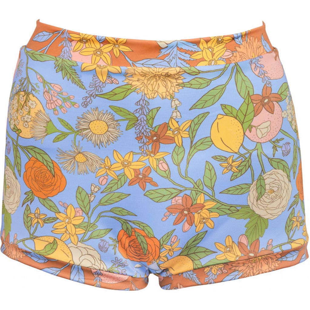 Kitty And Vibe Boyshort Bikini Bottoms In Aurelia