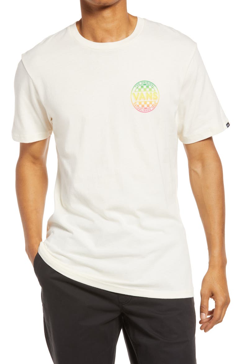 Washed Logo Graphic Tee, Main, color, ANTIQUE WHITE