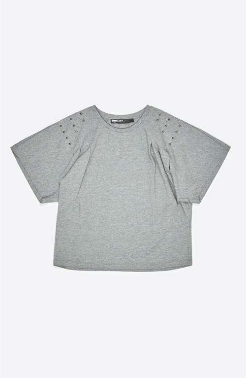 Bimba Y Lola Shoulder Studs T-shirt In Black