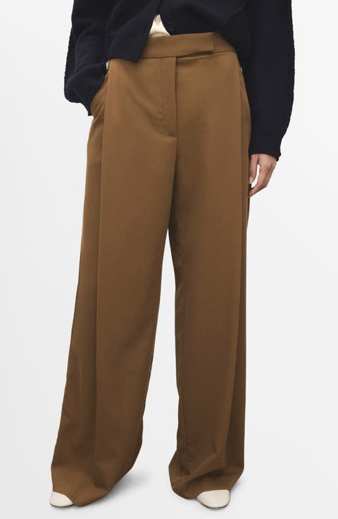 Pleated Wide Leg Pants