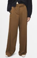 MANGO Pleated Wide Leg Pants