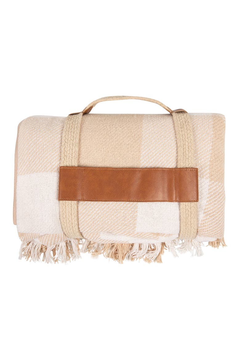 Montecito Outdoor Picnic Blanket, Alternate, color, BEIGE