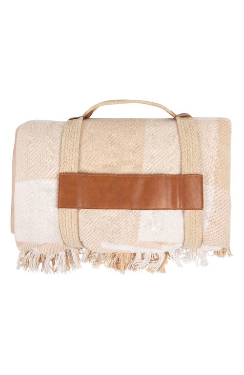 Picnic Time Montecito Outdoor Picnic Blanket In Beige