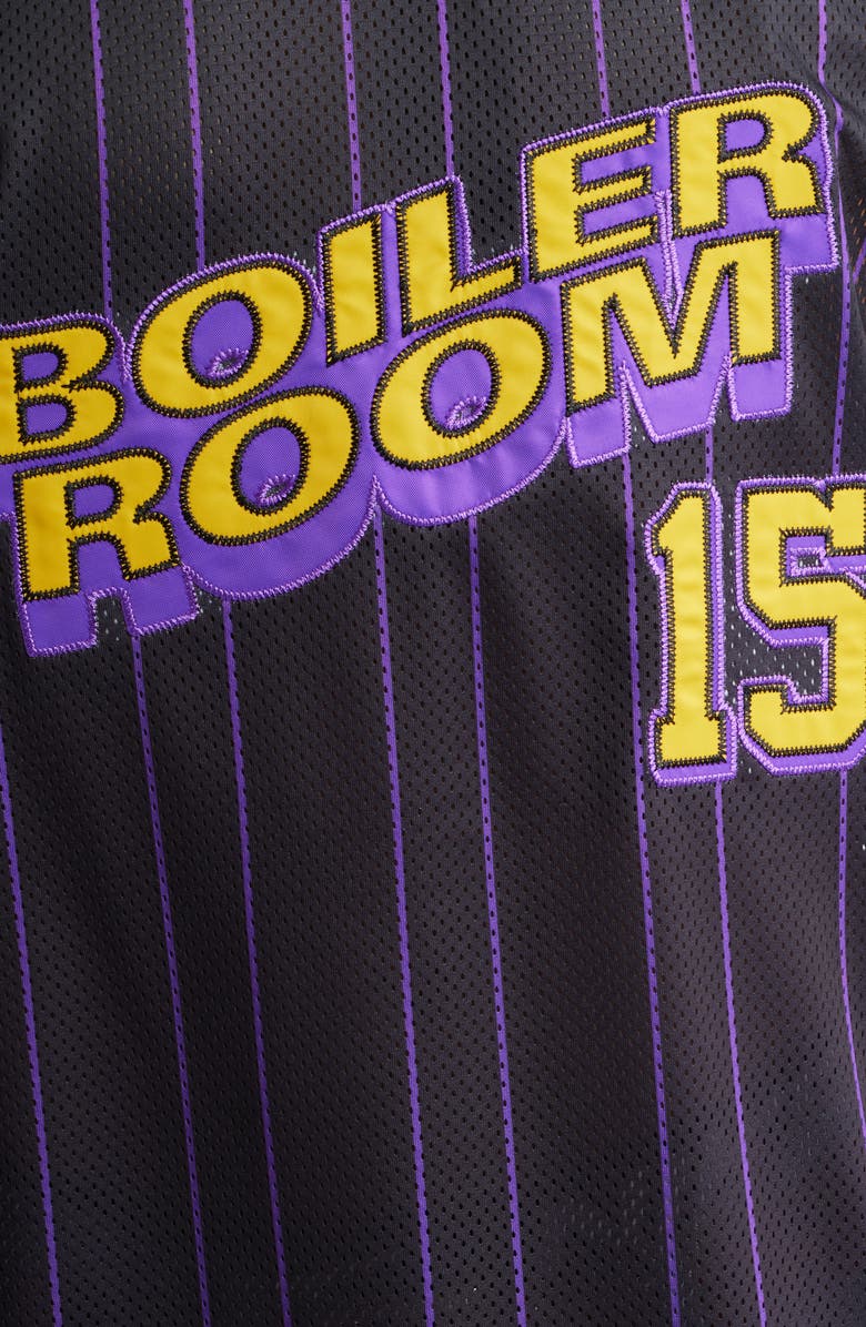 BOILER ROOM Graphic Mesh Basketball Jersey, Alternate, color, Purple
