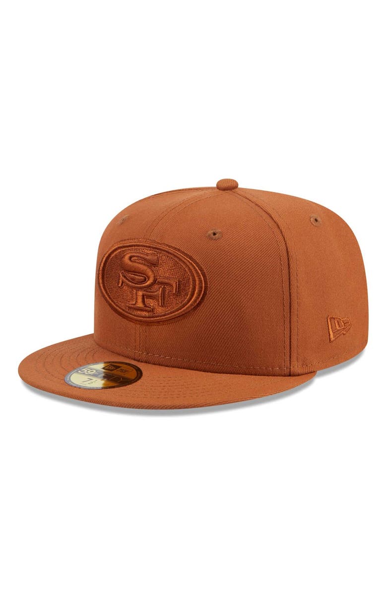 New Era Men's  New Era Brown San Francisco 49ers Color Pack 59FIFTY Fitted Hat, Main, color, 