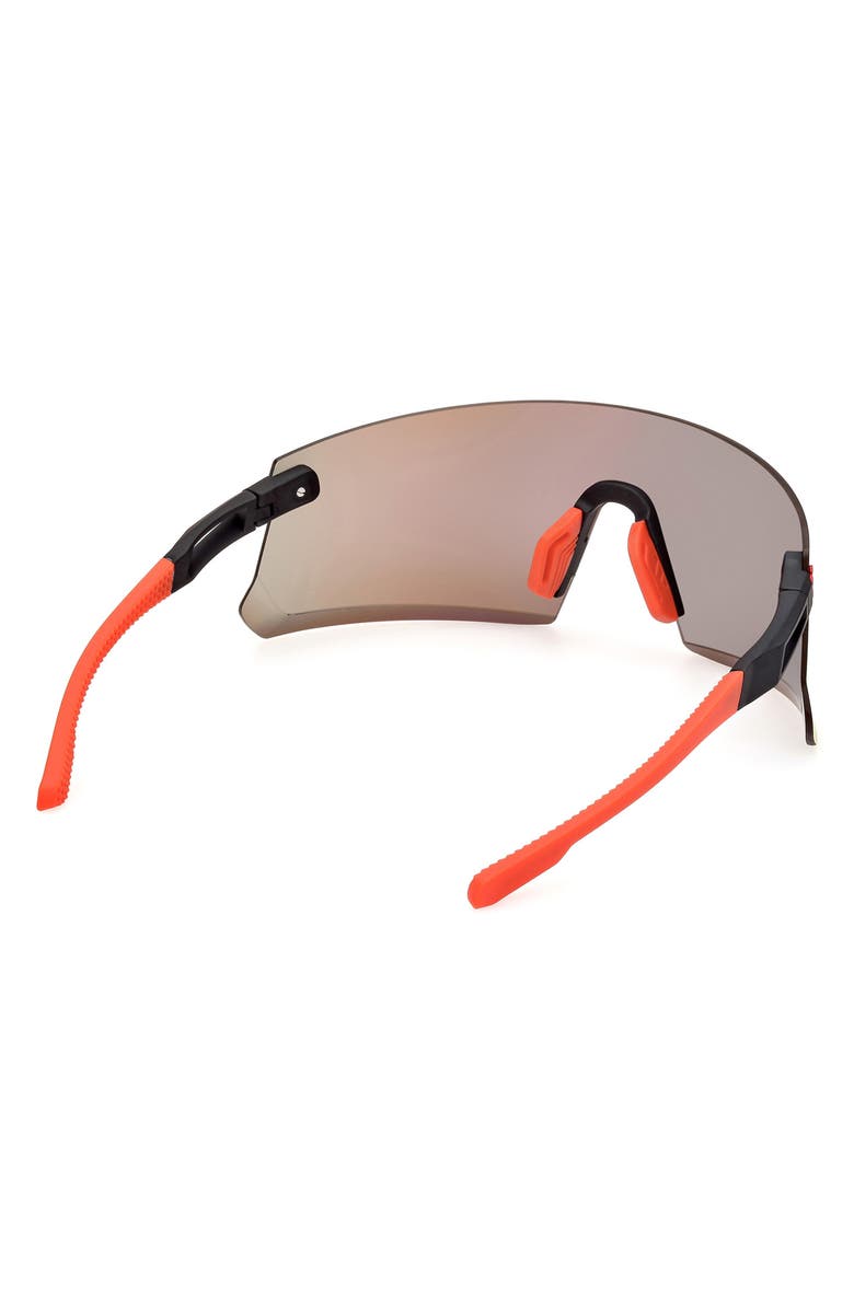 adidas Shield Sunglasses, Alternate, color, Matte Black / Roviex Mirror