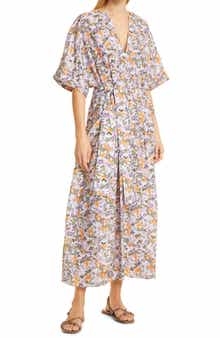 Vince Wisteria Vine Belted Dress