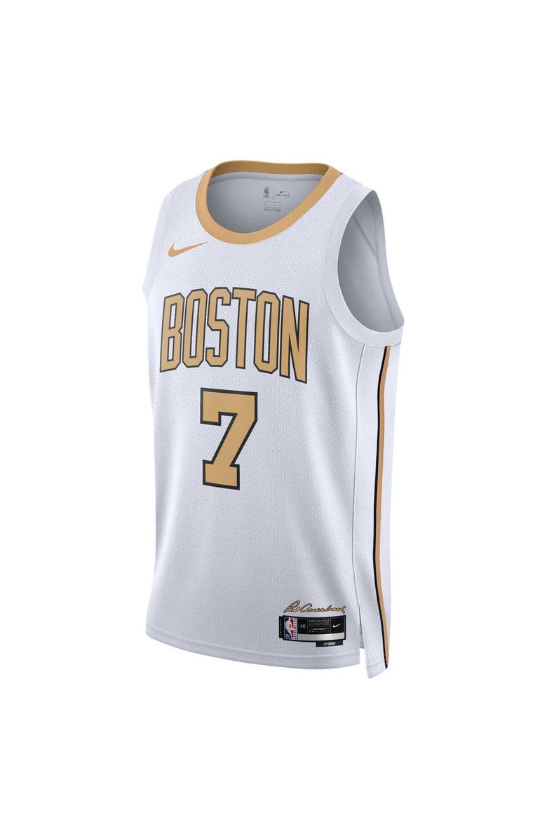 Nike Unisex Nike Jaylen Brown White Boston Celtics 2025/26 Swingman Jersey - City Edition, Alternate, color, White
