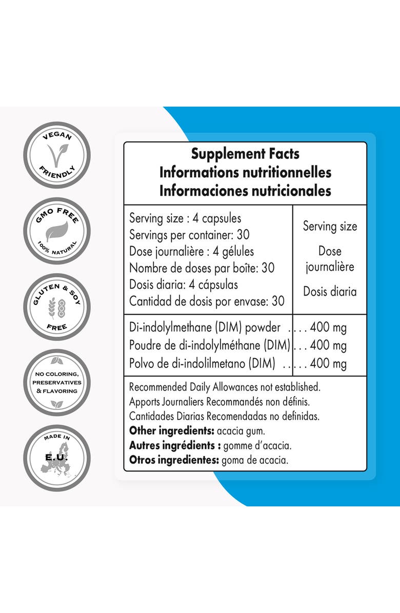SuperSmart DIM Supplement 400mg per Day, Alternate, color, NO COLOR