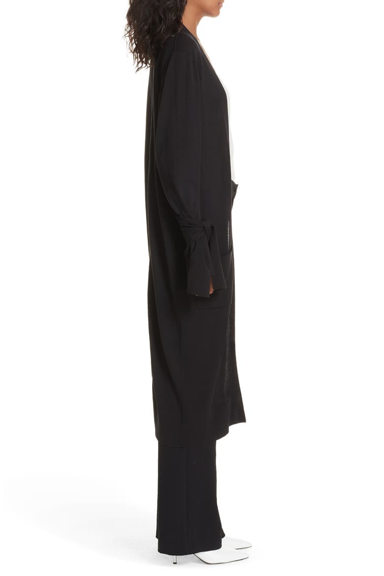 Albian Tie Cuff Duster, Alternate, color, BLACK ONYX
