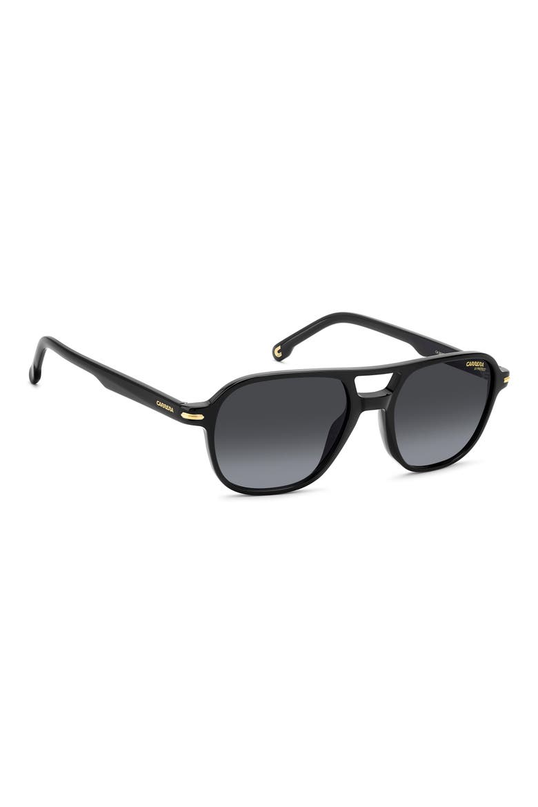 CA 392/S 54mm Square Sunglasses, Alternate, color, BLACK/ DARK GREY SF