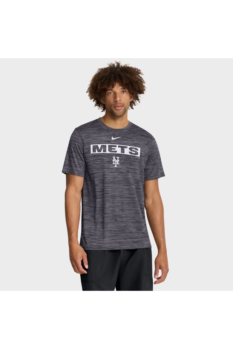 Men's Nike Black New York Mets Velocity Dri-FIT T-Shirt, Main, color, Black